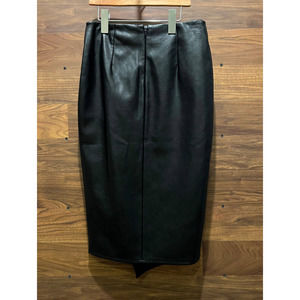 Romeo & Juliet Couture Asymmetric Pencil Skirt NWT Black Small Faux Leather